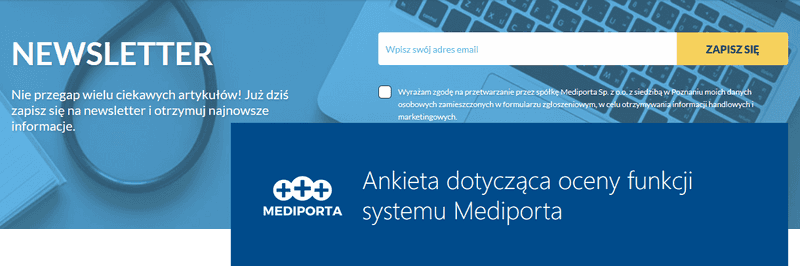 Newsletter i ankiety